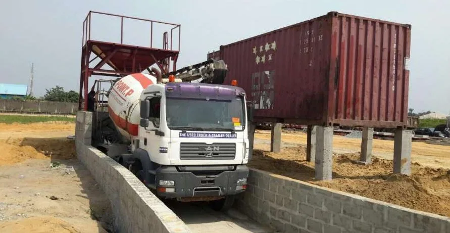 Livraison de béton sur site