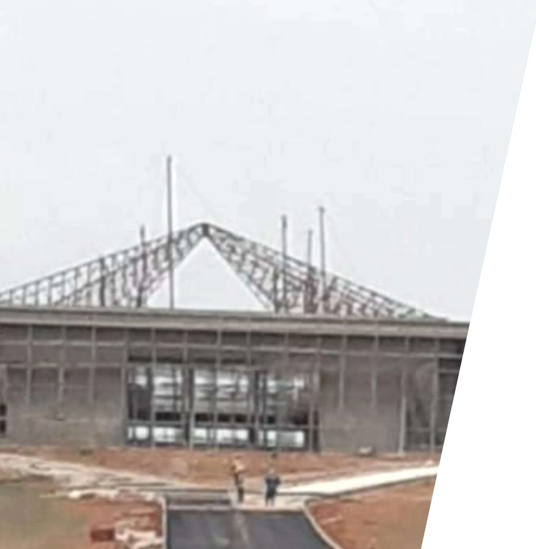 Construction de la charpente de toiture