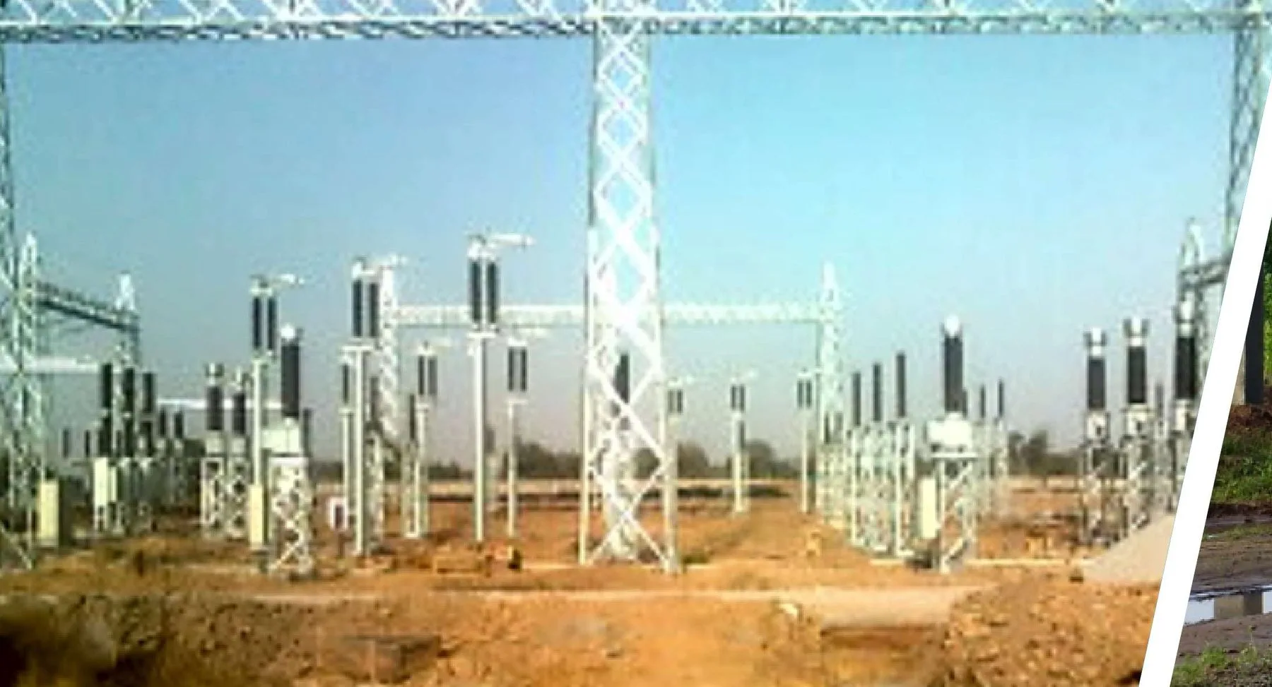Ligne de transmission et poteaux préfabriqués